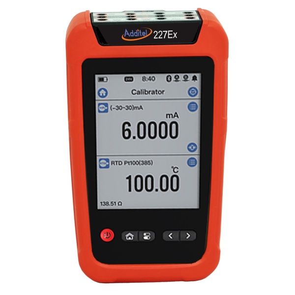 ADT227EX Documenting Multifunction Process Calibrator - Intrinsically Safe