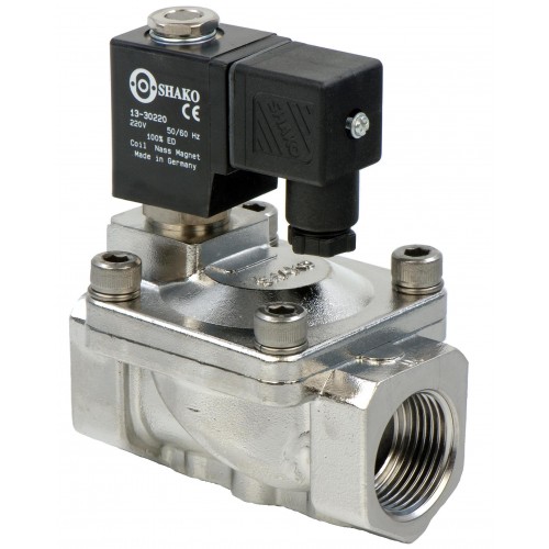 SPU225A-08 Shako Stainless Steel 2/2 solenoid valve, pilot operated