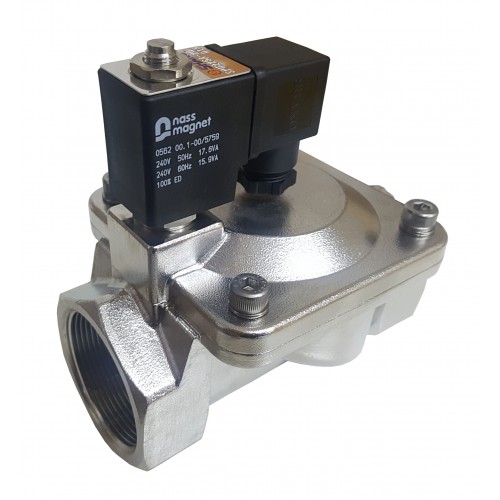 SPU225A Shako Stainless Steel 2/2 solenoid valve, pilot operated