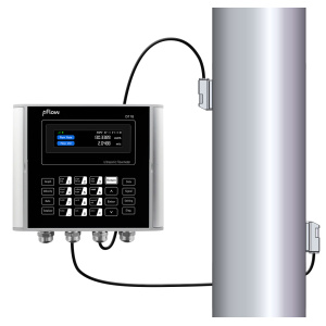 D118-HD_on_pipe ultrasonic flow meter