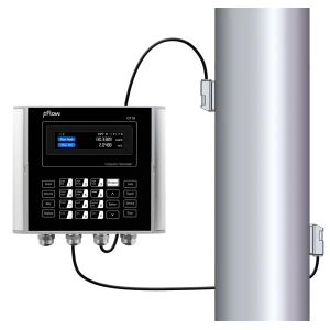 D118-HD_on_pipe ultrasonic flow meter